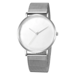 No logo Simple Watch with Blank Dial  Mesh Stainless Steel Band Men Watches Thin Minimalist Customized Watch 40mm High Quality - Image 7