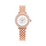 Wholesale Elegant Women's Quartz Watch | Custom Logo Alloy Watch with Sparkling Crystals. OEM/ODM Service