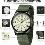 LN LENQIN Mens Watches Unisex Military Sport Nylon Strap Stylish Luminous Fashion Analog Quartz Watch for Men Waterproof Army Tactical Casual Wristwatch - Image 6