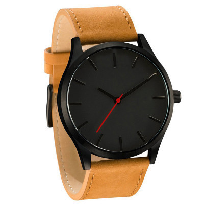 Wholesale Simple Fashion Casual Sports Watch No Logo Men's Business Big Dial Leisure Frosted Quartz Watch
